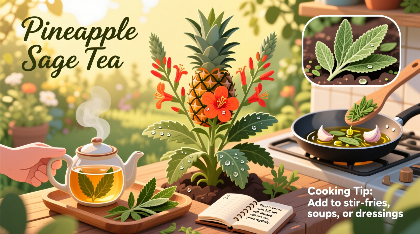 5 Pineapple Sage Uses: Tea & Cooking | TheHomeSprouts