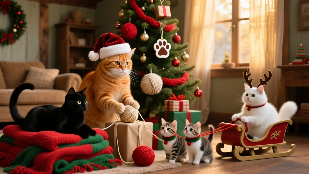 5 things that would happen if cats ran Christmas