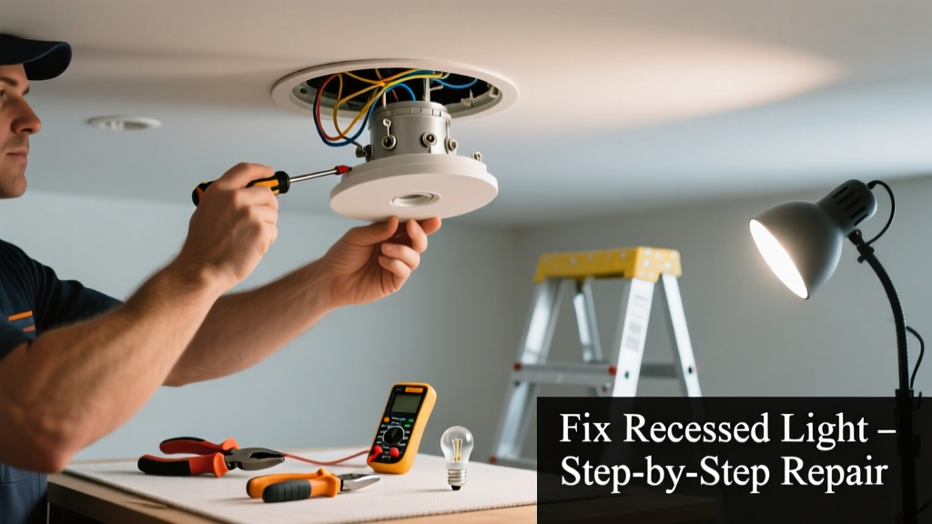 Fix a Recessed Light That’s Falling or Not Working