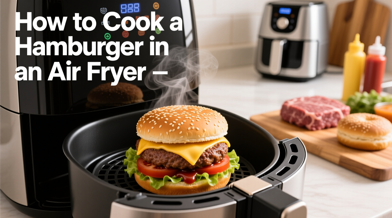 how to cook a hamburger in an air fryer