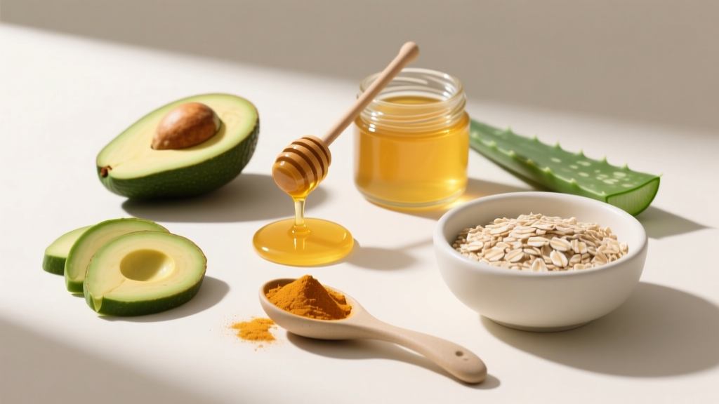 Natural DIY face mask ingredients