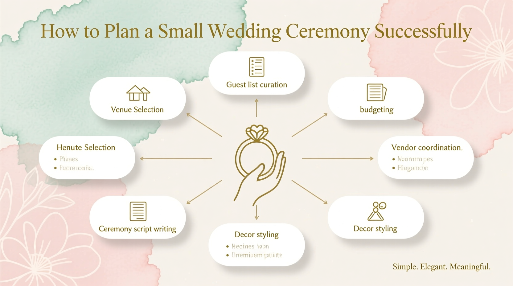 how to plan a small wedding ceremony