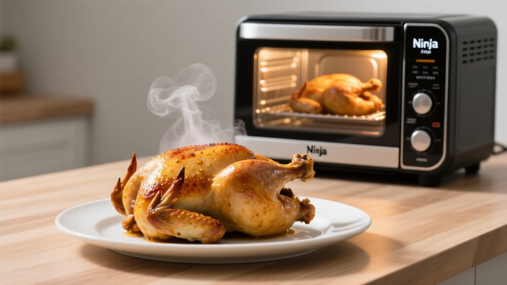 Whole Chicken in Ninja Foodi Air Fryer Oven