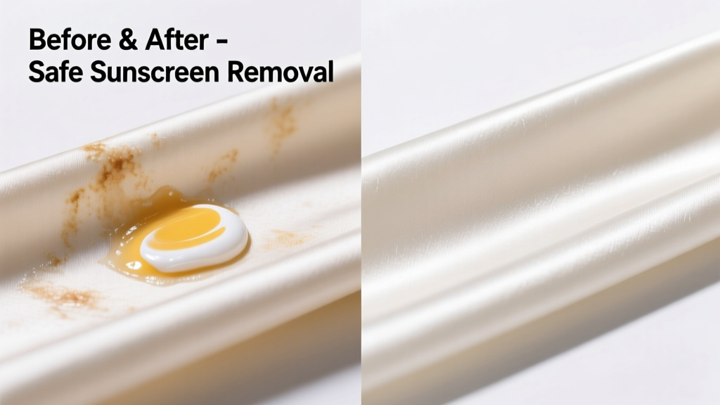 How to Remove Sunscreen from Silk Safely