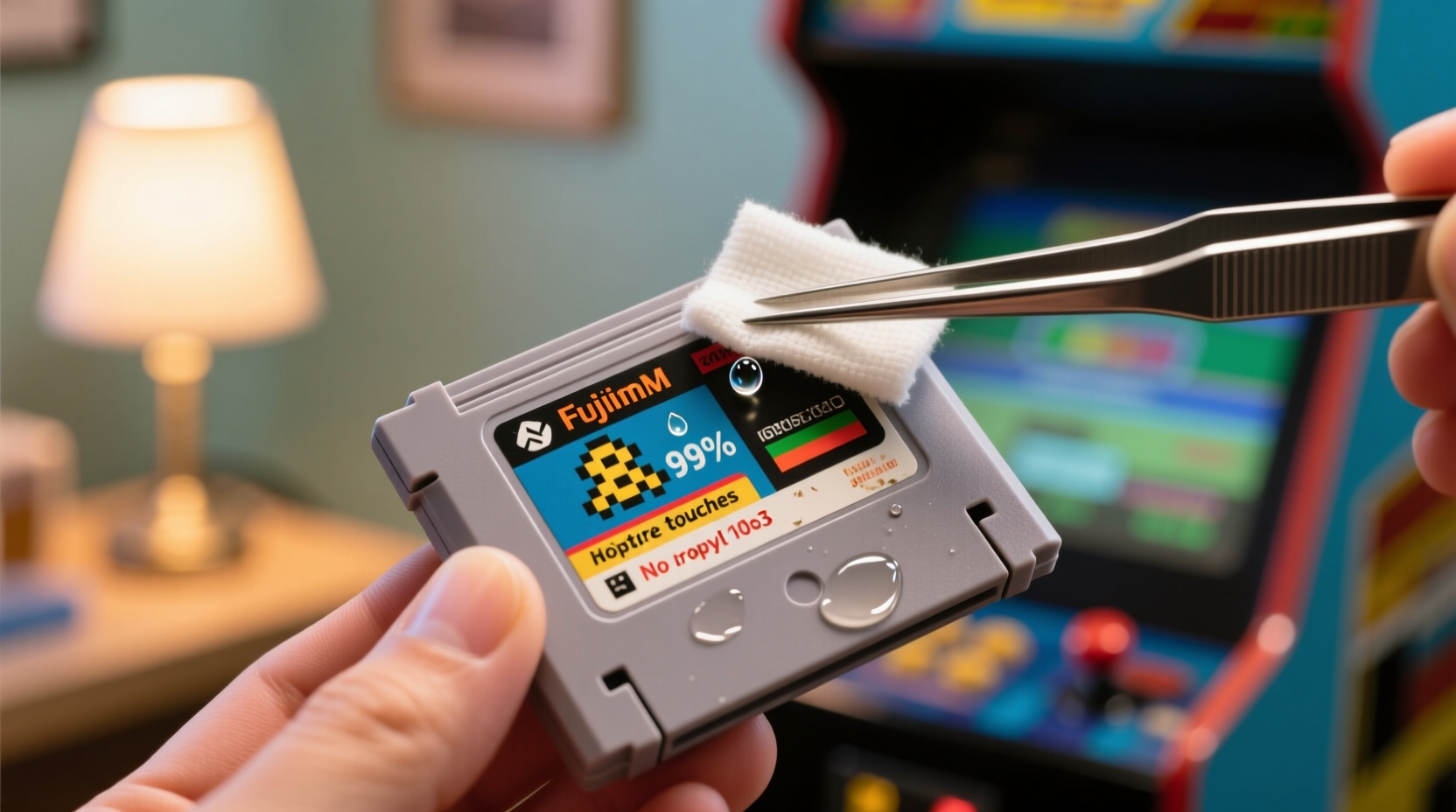 how to clean retro gaming cartridges safely
