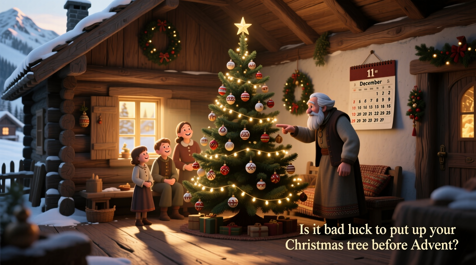 is it bad luck to put up your christmas tree before advent folklore