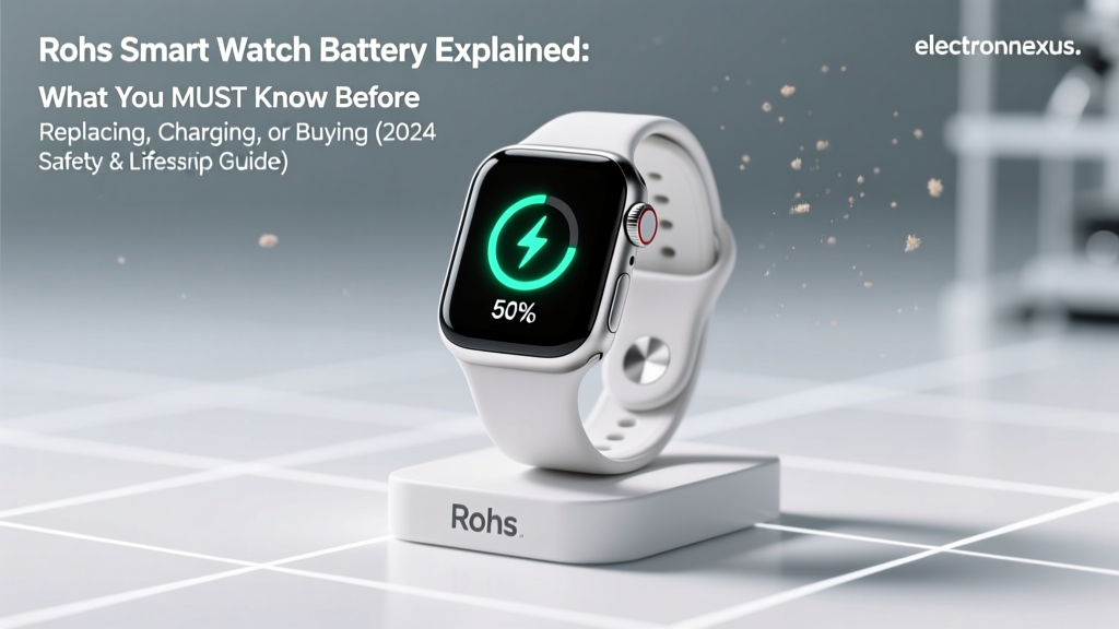 Rohs Smart Watch Battery Explained: What You MUST Know Before Replacing, Charging, or Buying (2024 Safety & Lifespan Guide)