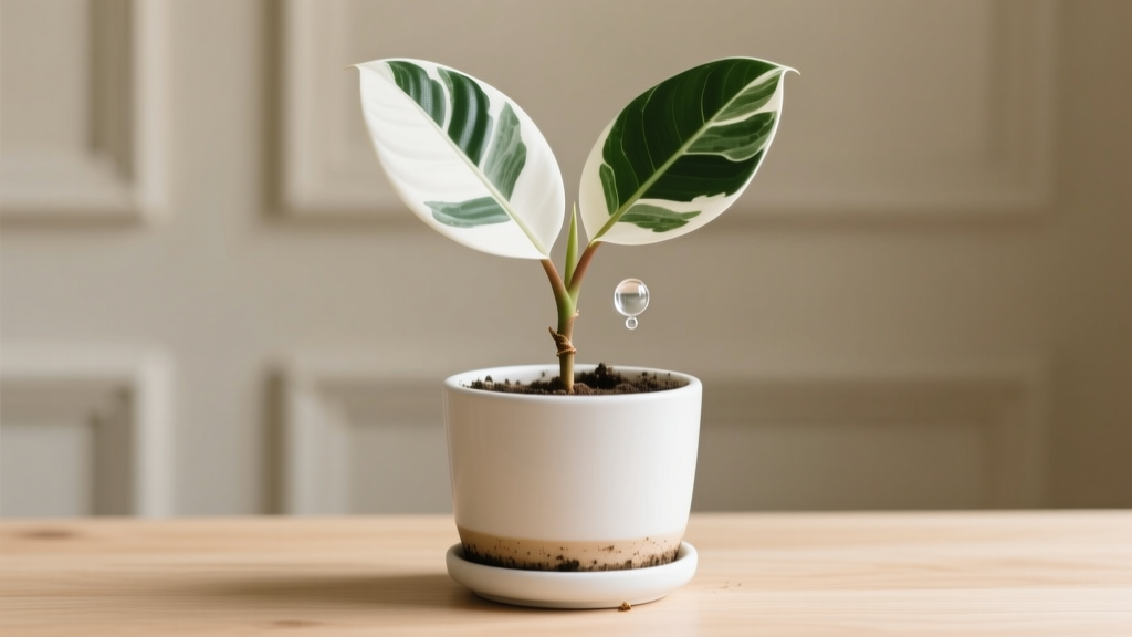 Variegated Rubber Plant Watering During Propagation