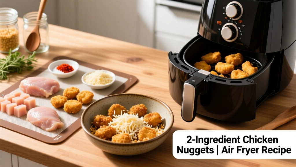 2 Ingredient Chicken Nuggets Air Fryer Recipe