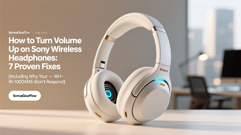 How to Turn Volume Up on Sony Wireless Headphones