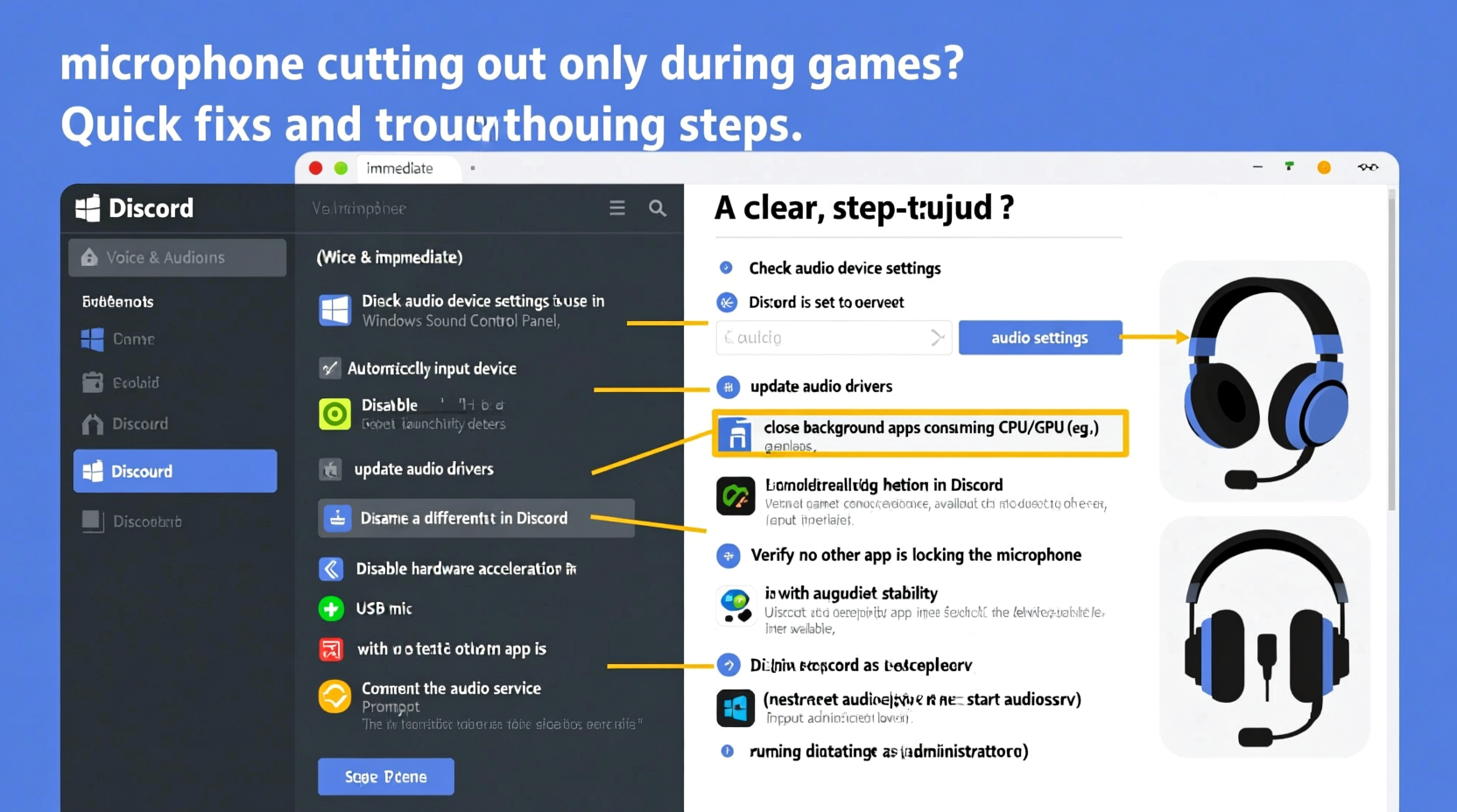 why is my discord mic cutting out only during games quick fixes