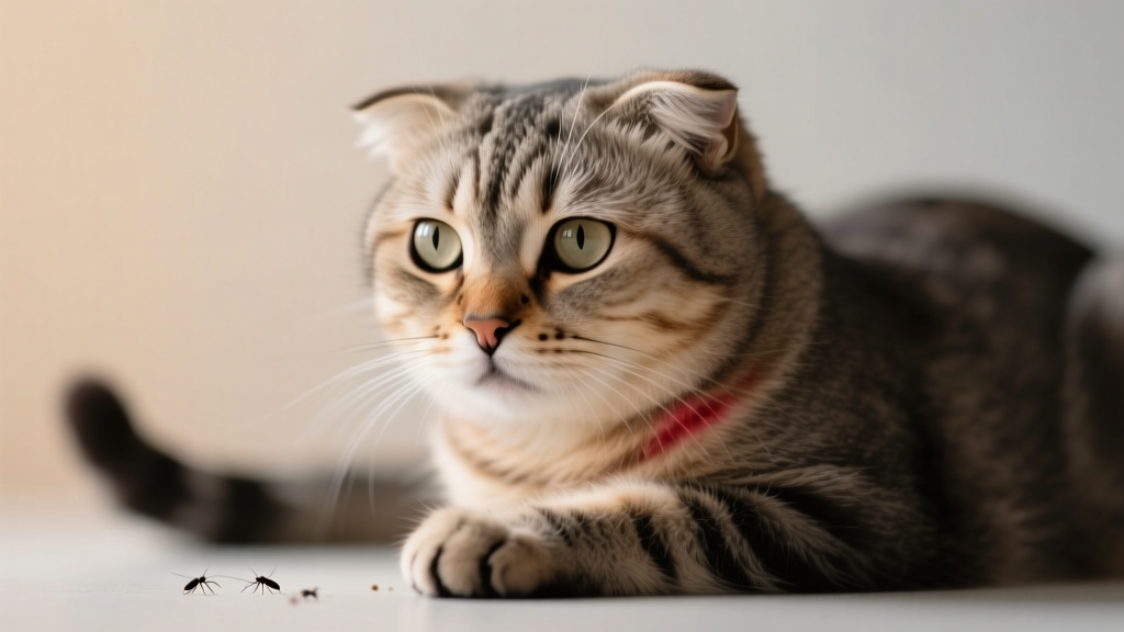 Do fleas cause cats to change their behavior? Yes