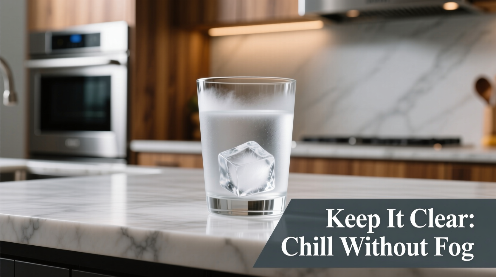 how to chill coupe glasses without fogging them up before serving