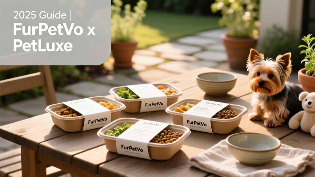 Fresh, portioned Yorkie meals in eco-friendly packaging from FurPetVo
