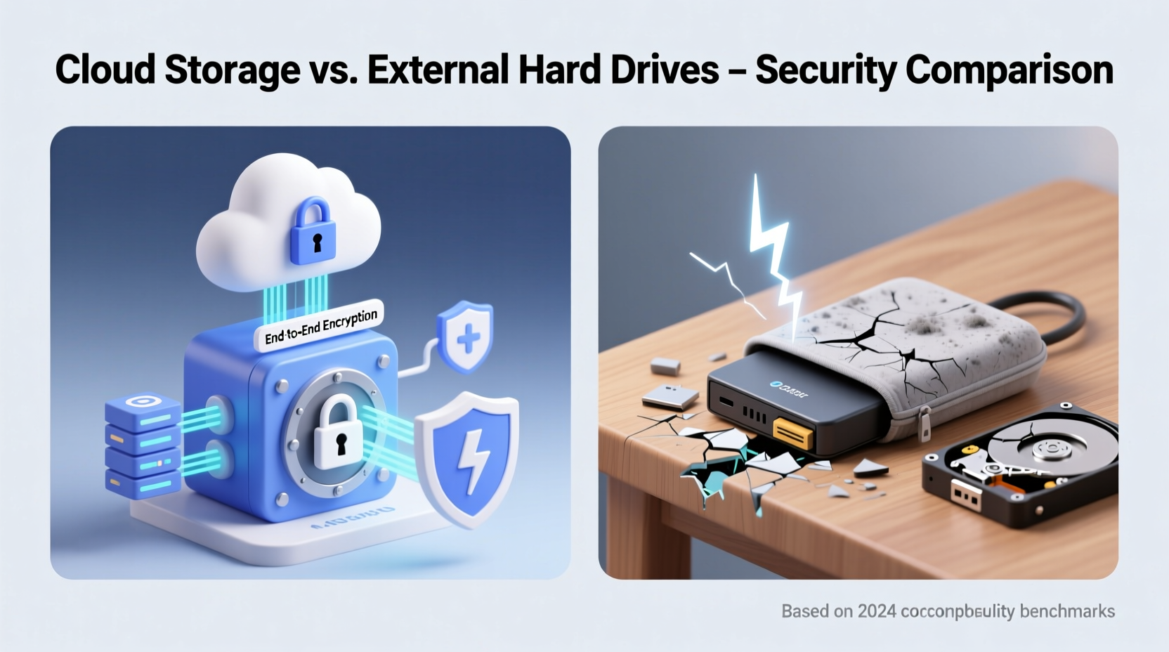 is cloud storage more secure than external hard drives for personal backups