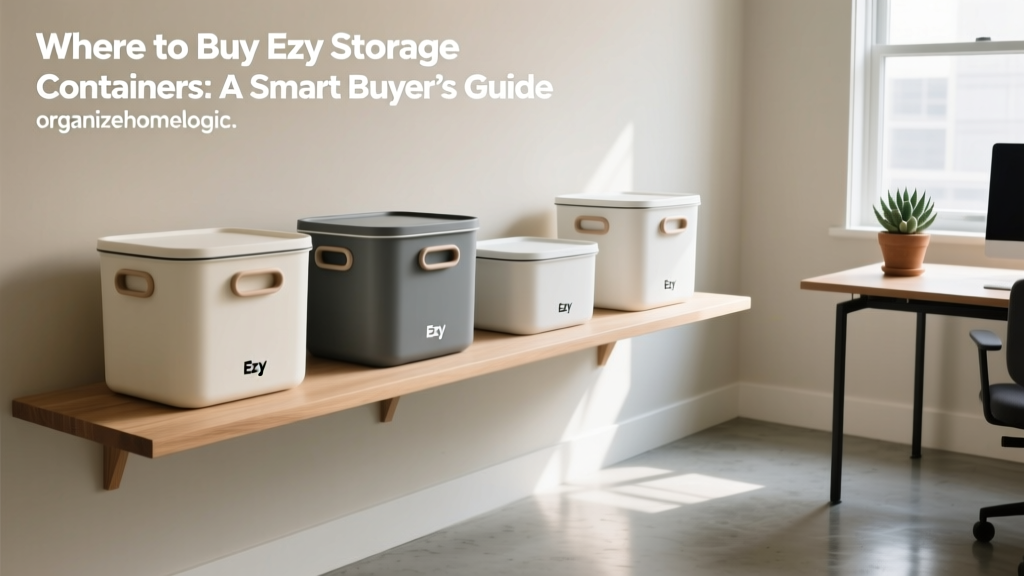 Where to Buy Ezy Storage Containers: A Smart Buyer’s Guide