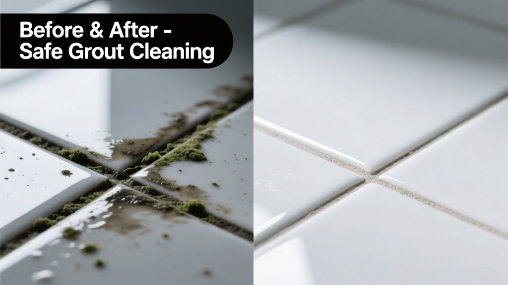 How to Remove Tile Grout Stain from Porcelain Safely