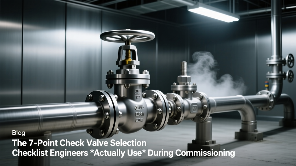 7-Point Check Valve Selection Checklist for Engineers
