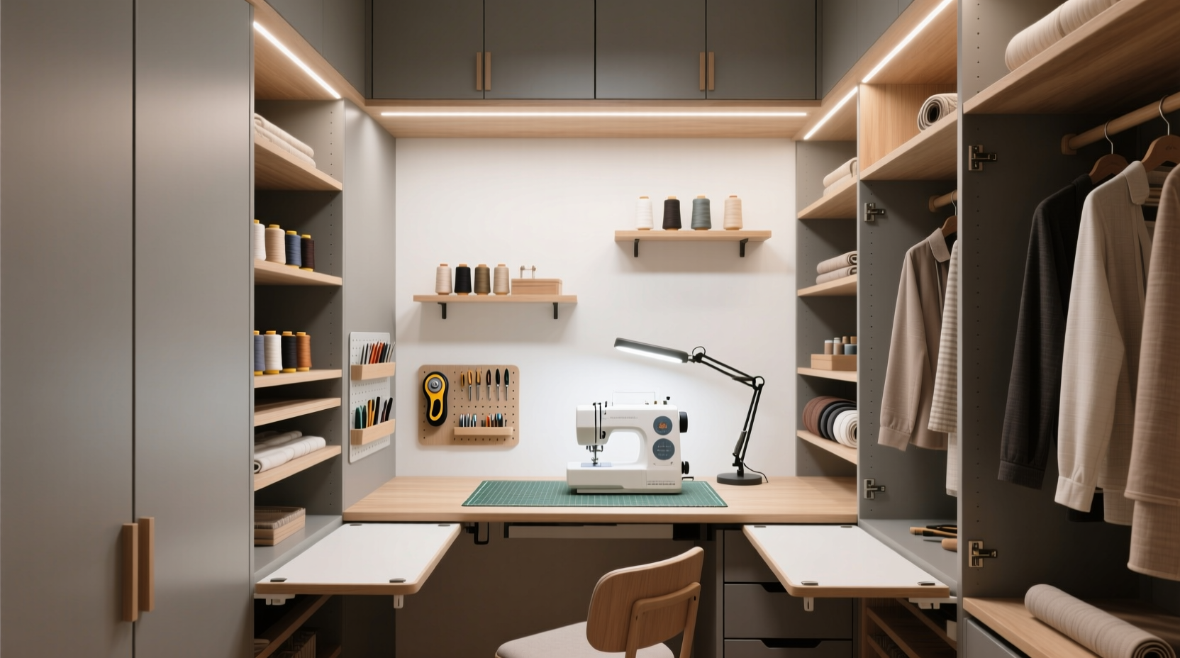 closet organization tips mini sewing station