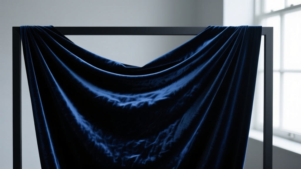 Blue Black Velvet Fabric: Luxe Depth, Precision Craft