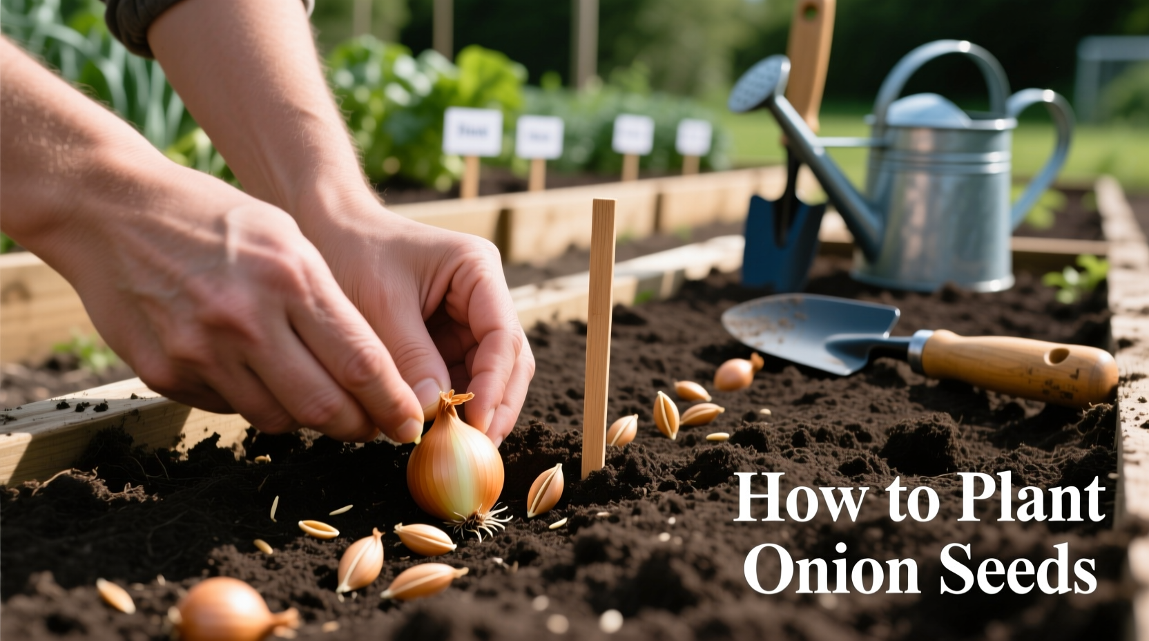 how to plant onion seeds