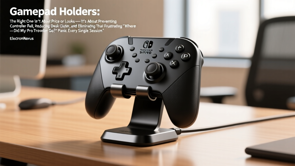 Gamepad Holders: The Right One Isn’t About Price or Looks — It’s About Preventing Controller Roll, Reducing Desk Clutter, and Eliminating That Frustrating ‘Where Did My Pro Controller Go?’ Panic Every Single Session
