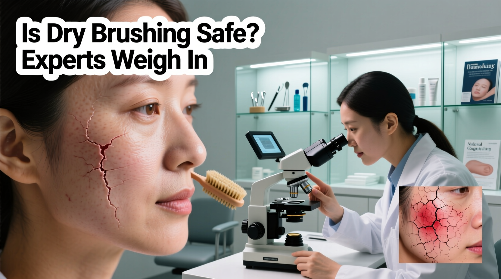 is dry brushing your face safe or causing micro tears experts weigh in