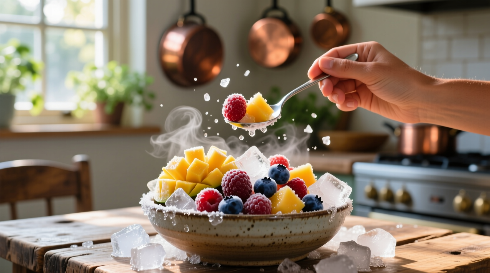 how to eat frozen fruit