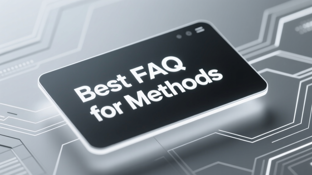 Best FAQ for Methods: Practical, Evidence-Based Answers for Developers and QA Teams