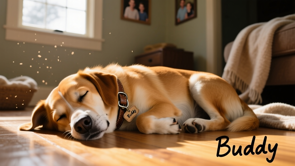 Sleepy Rescue Dog Snores with Pure Contentment After One Week in Loving New Home