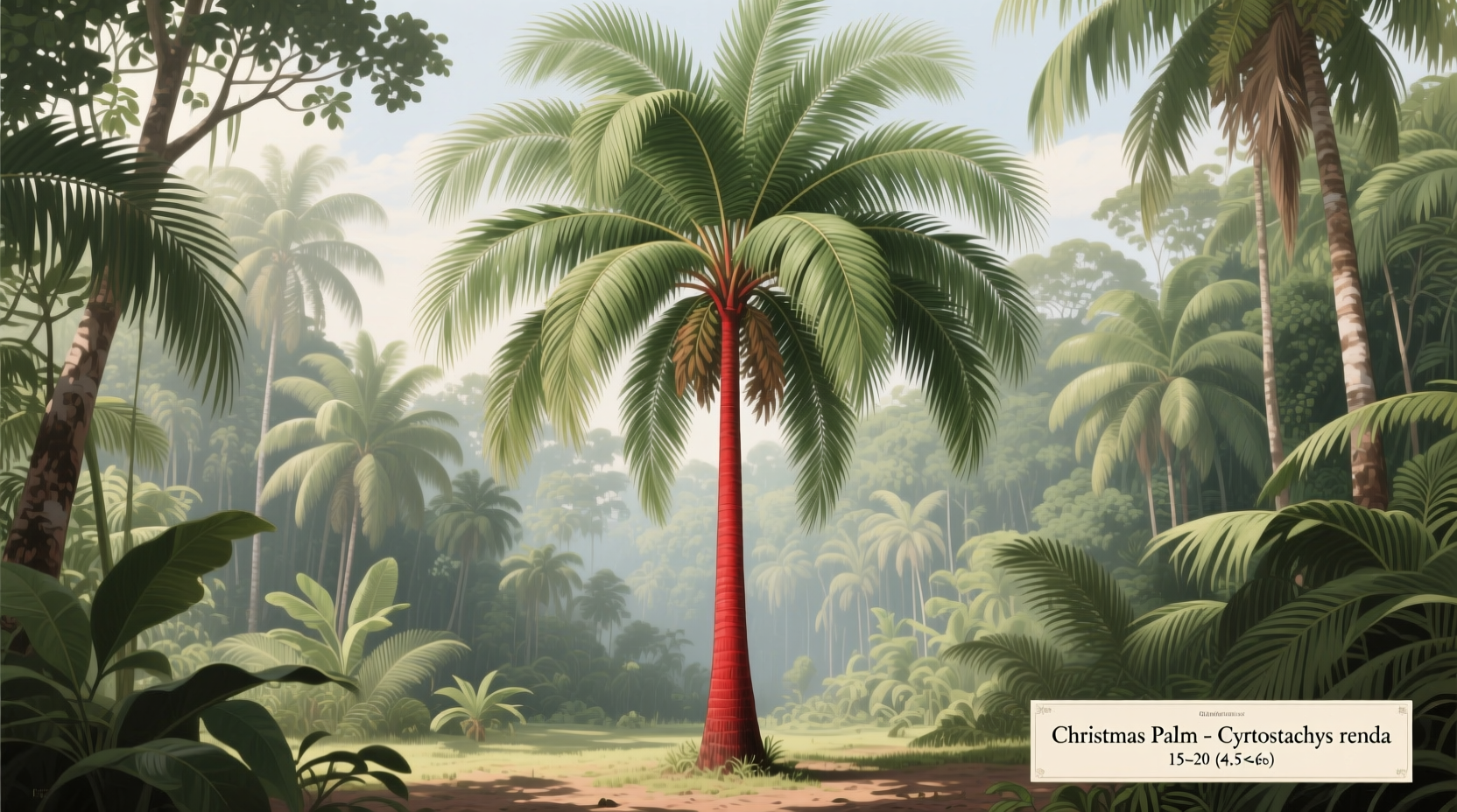 how tall do christmas palms get