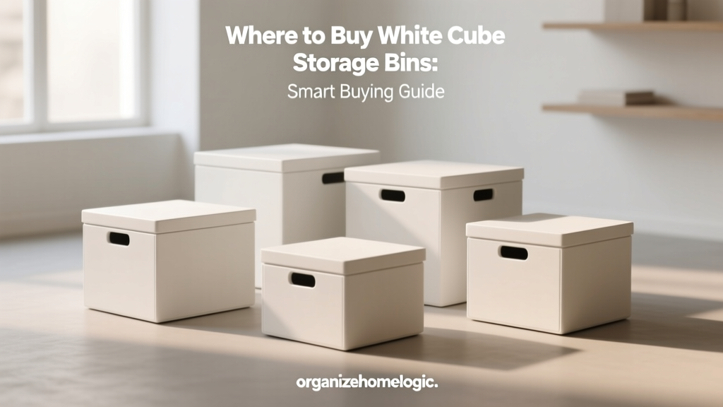 Where to Buy White Cube Storage Bins: Smart Buying Guide