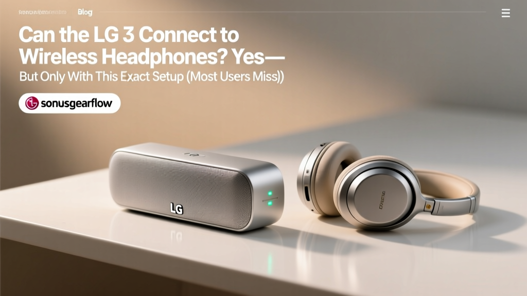 LG S3 Soundbar Wireless Headphones Setup (2026)