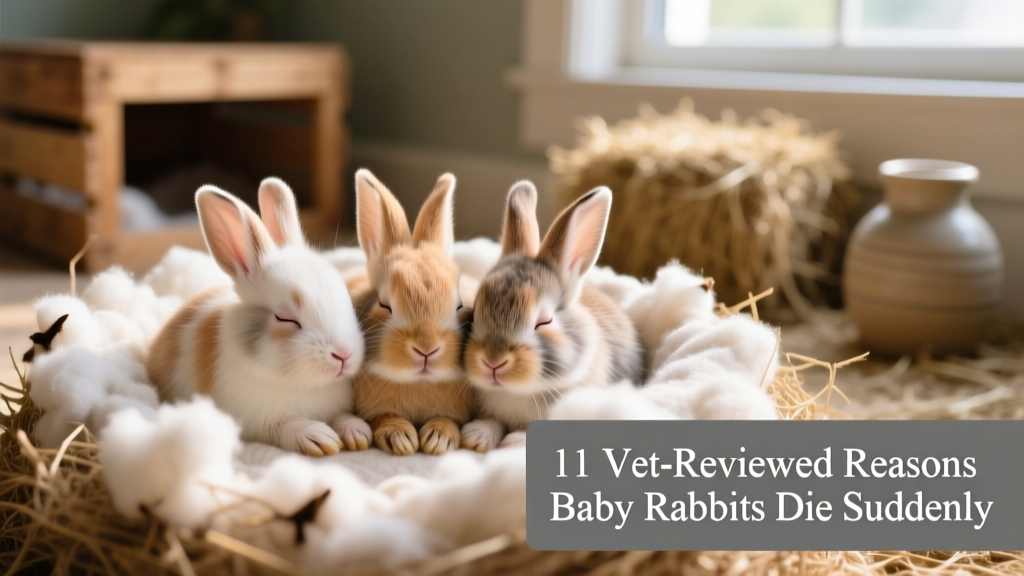 Close-up of healthy baby rabbits nestled together in soft bedding