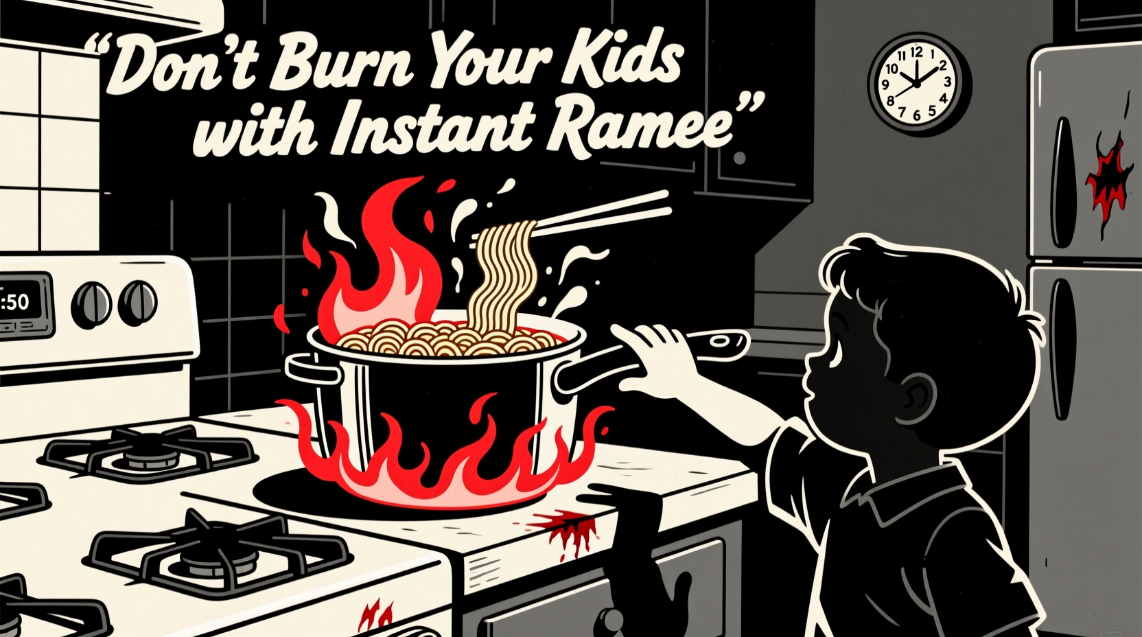 dont burn your kids with instant ramen