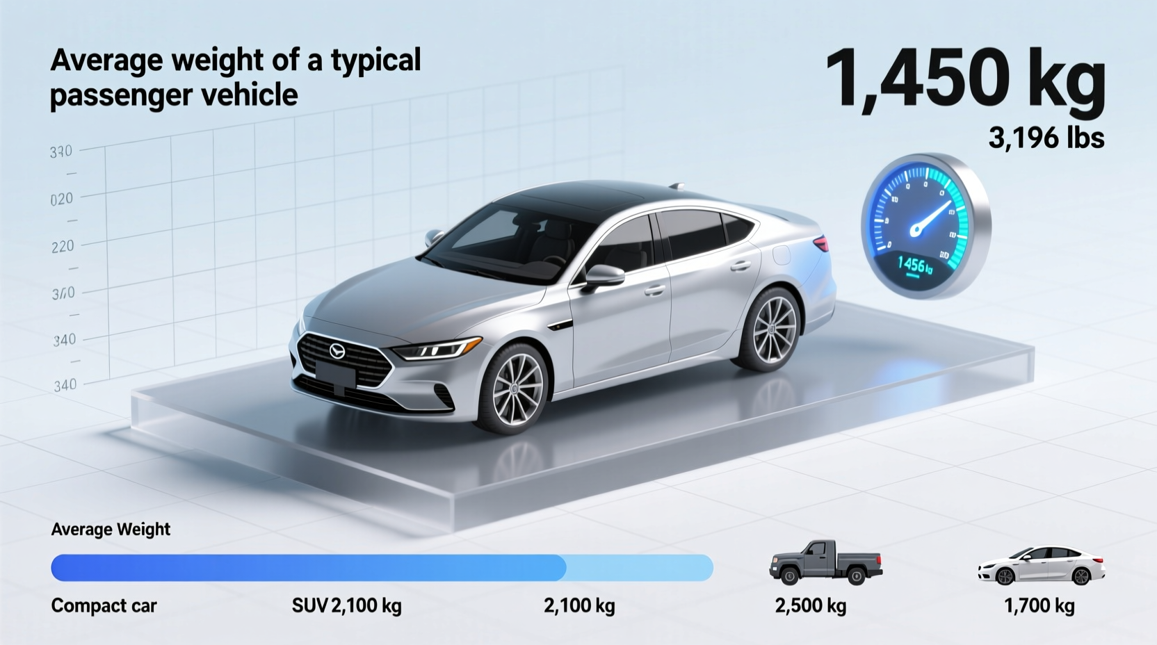 how much does an average car weigh