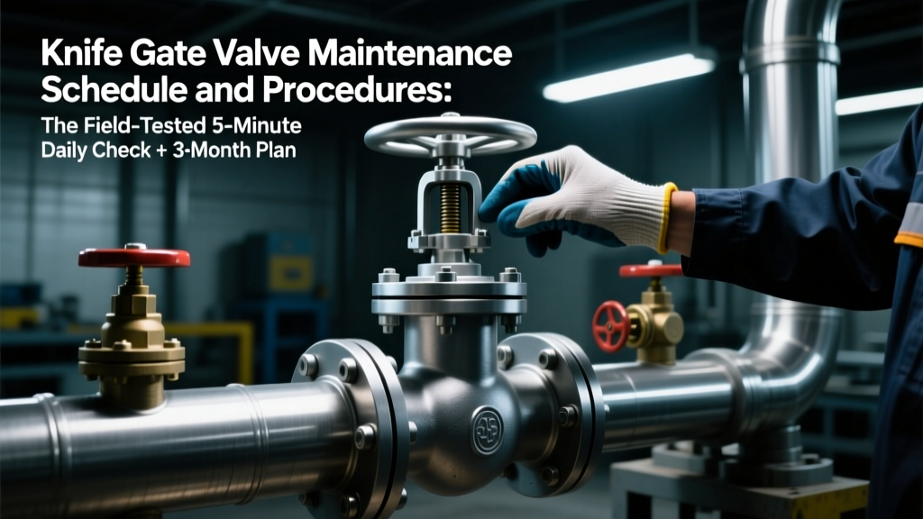 Knife Gate Valve Maintenance: Daily & Quarterly Checks