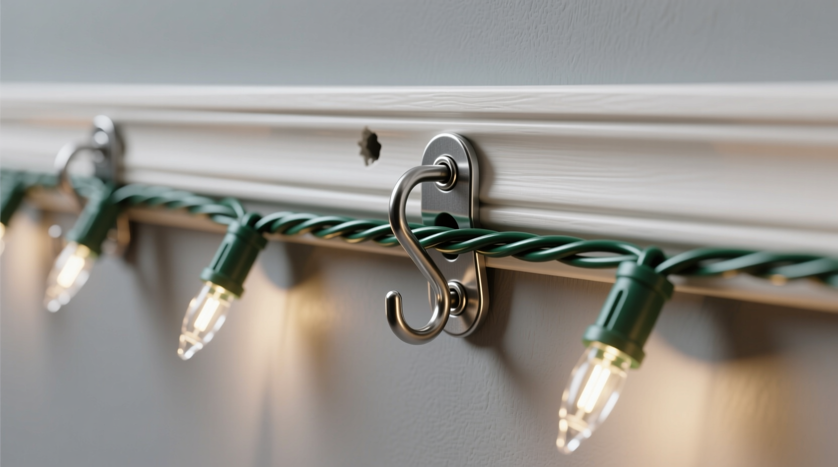 can you use command hooks for heavy christmas light strands on trim