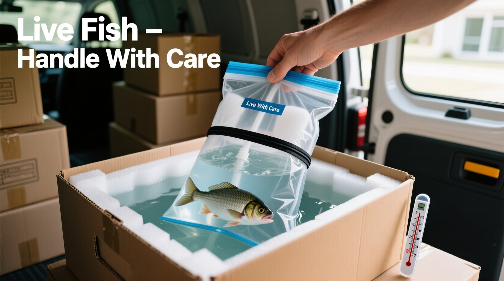 how to safely transport fish during a house move