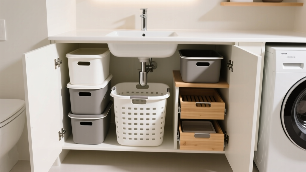 The 'Laundry Basket Limbo' Solution: 4 Under-Sink Storage...