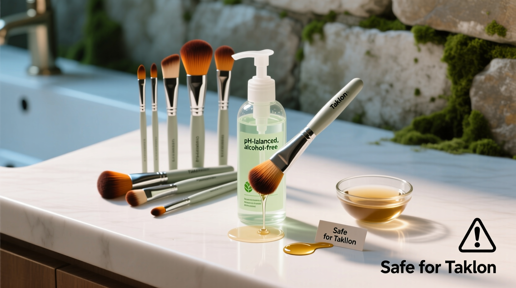 eco friendly cleaning tips for taklon brushes