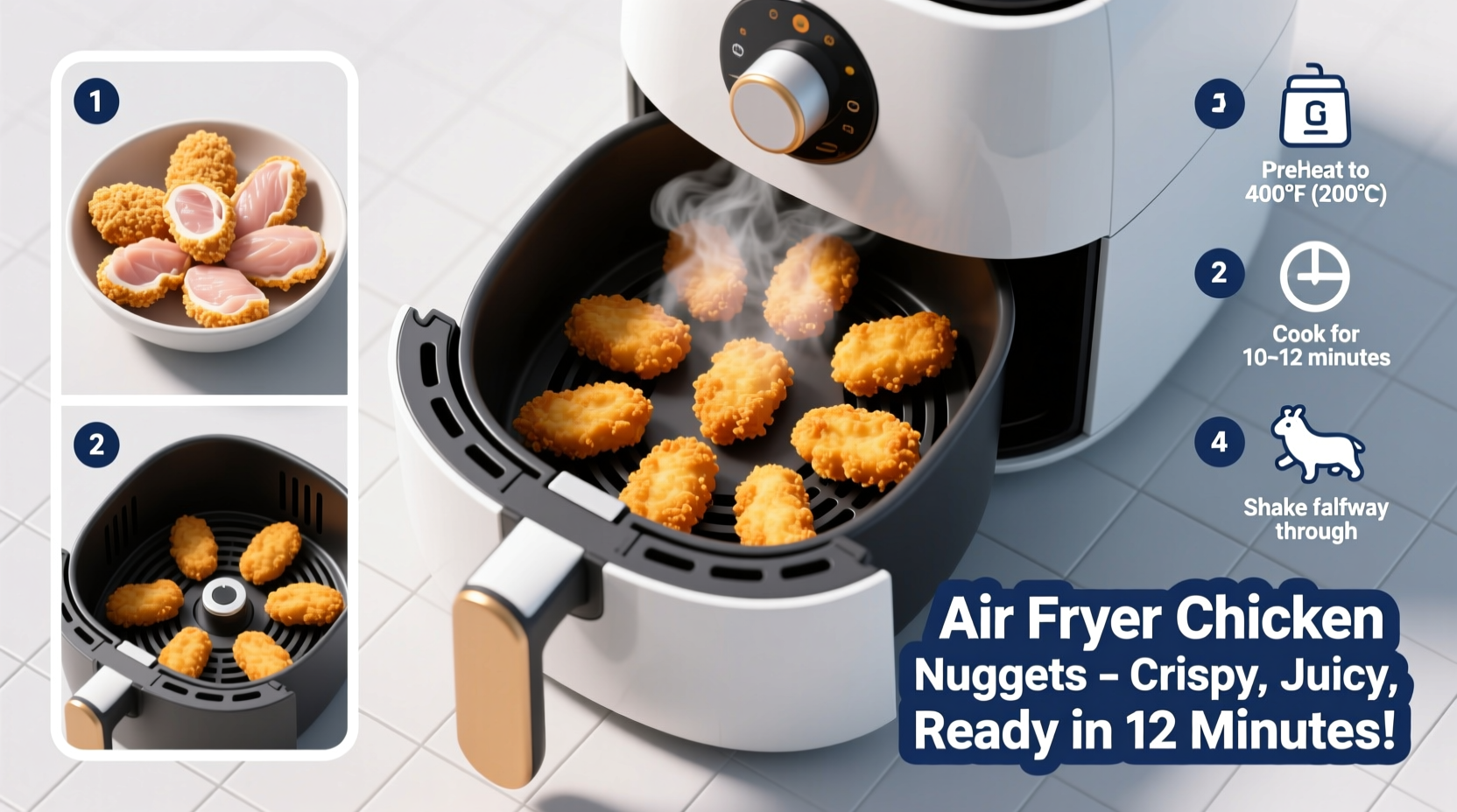 Perfect Air Fryer Chicken Nuggets: 8-12 Minute Recipe