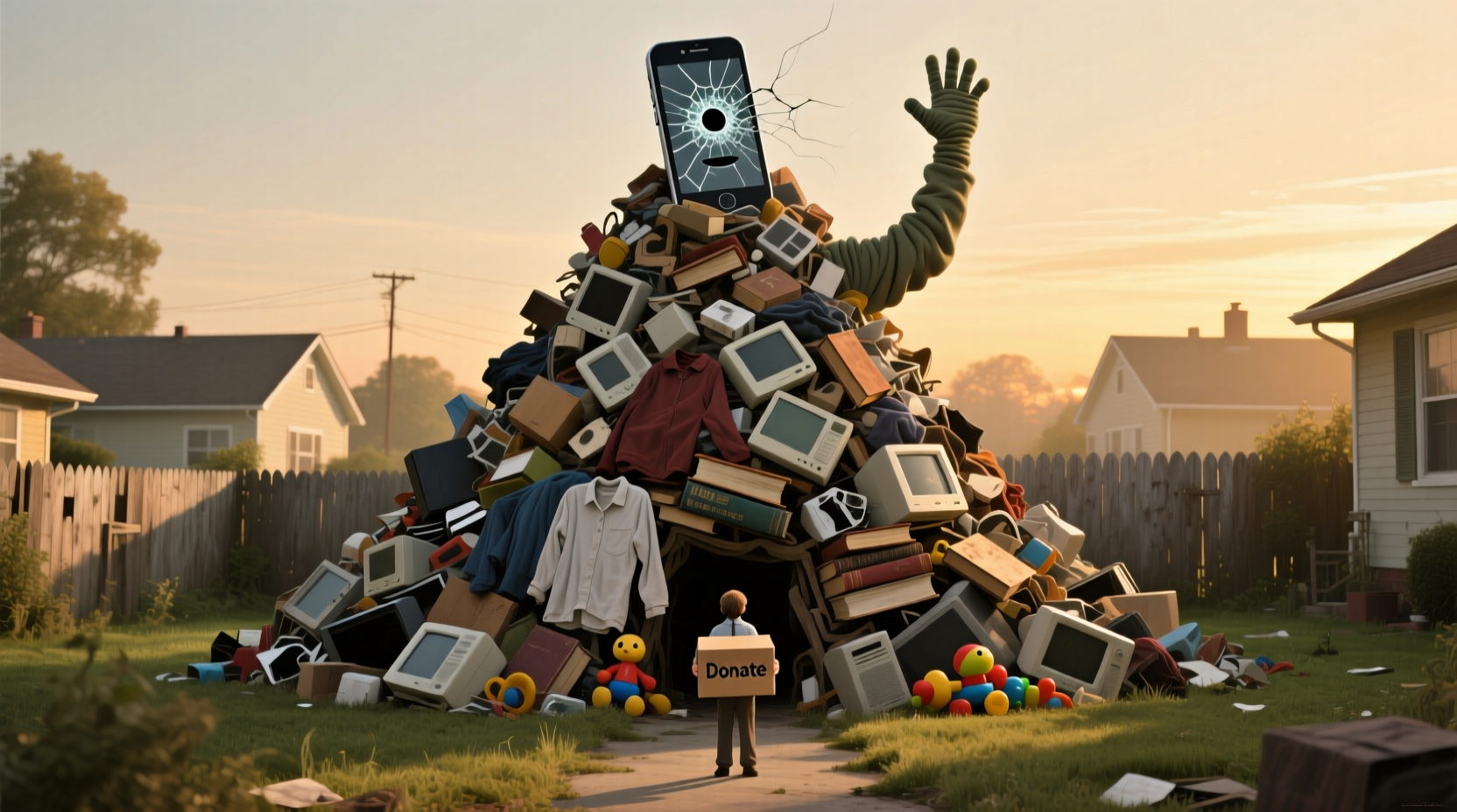 donate your old stuff before it becomes a giant pile of