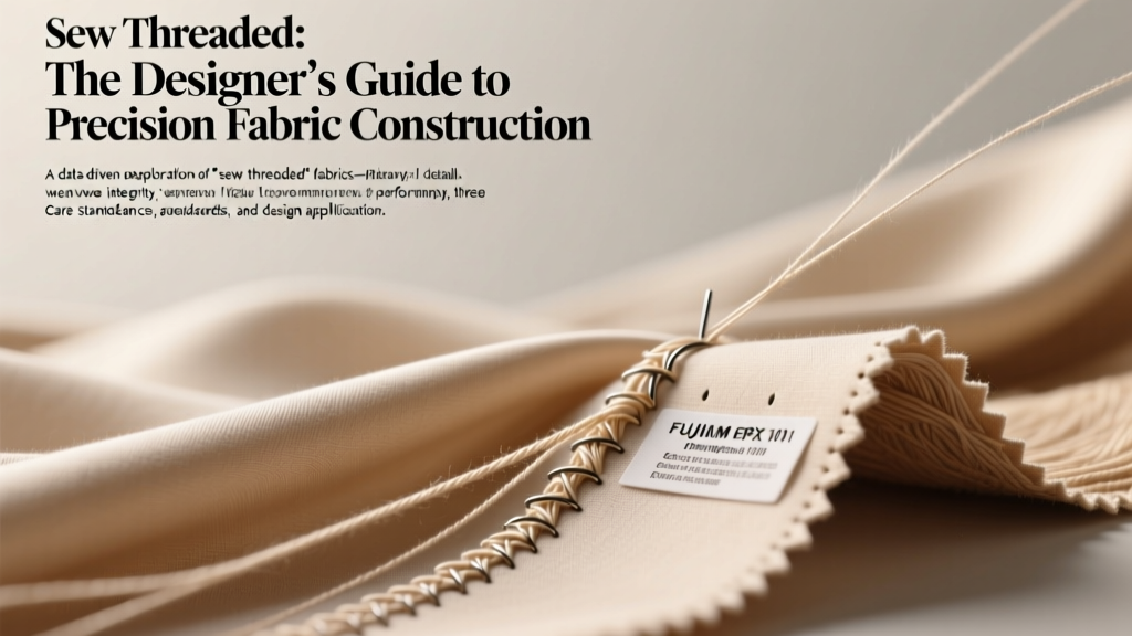 Sew Threaded: The Designer’s Guide to Precision Fabric Construction