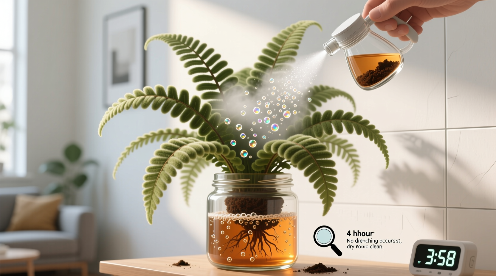 compost tea for indoor ferns safe or risky