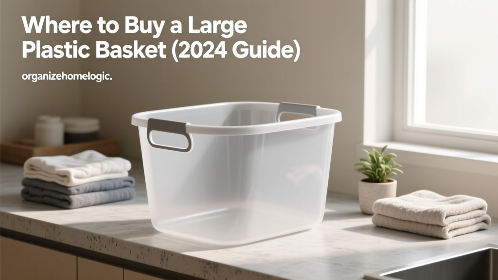 Where to Buy a Large Plastic Basket (2024 Guide)