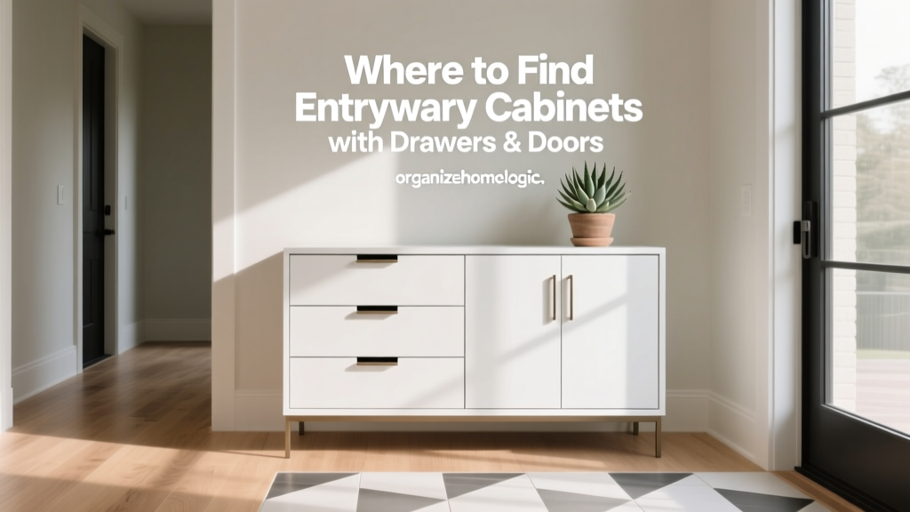 Where to Find Entryway Cabinets with Drawers & Doors