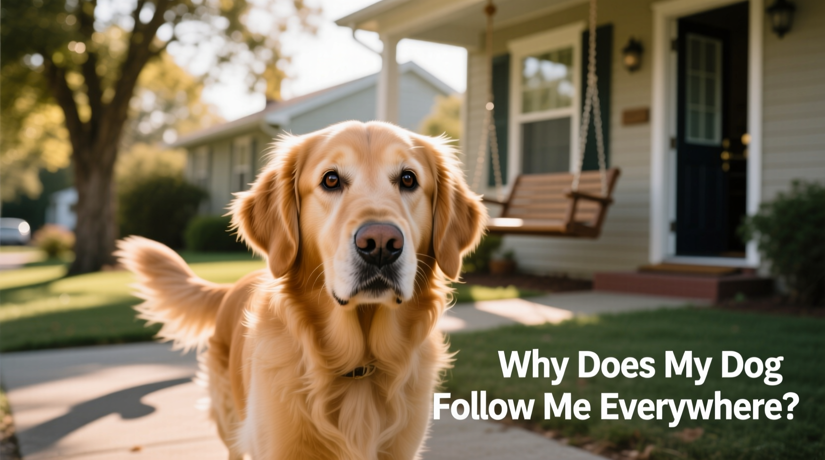 why does my dog follow me everywhere and what it really means