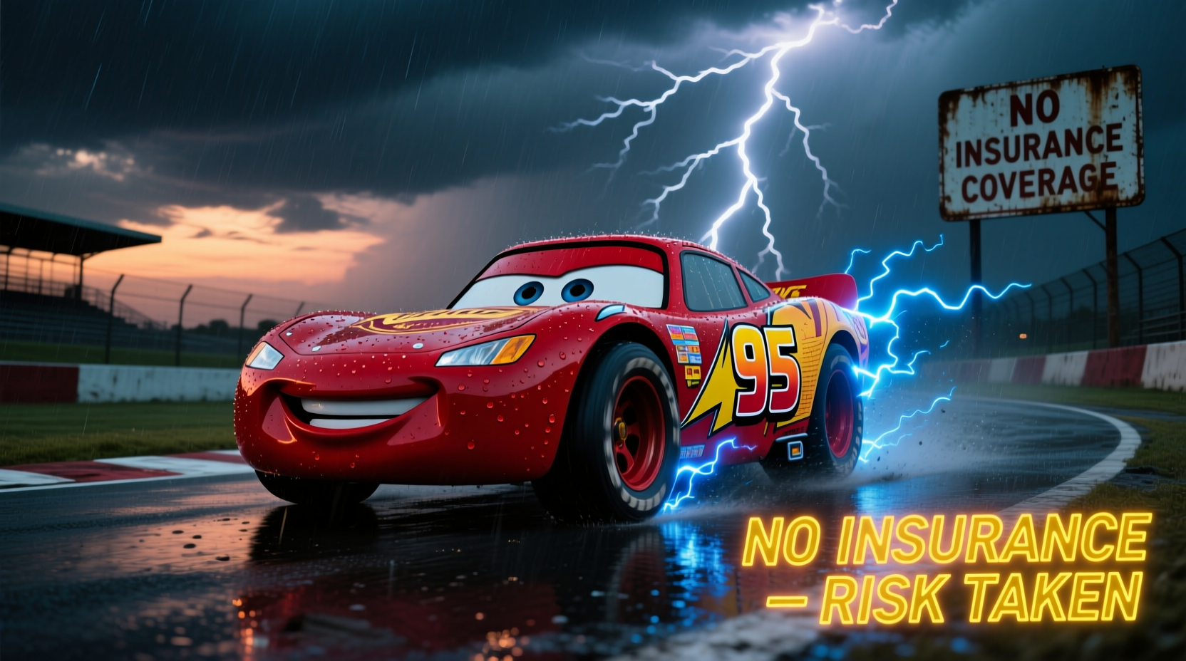 does lightning mcqueen have car or life insurance