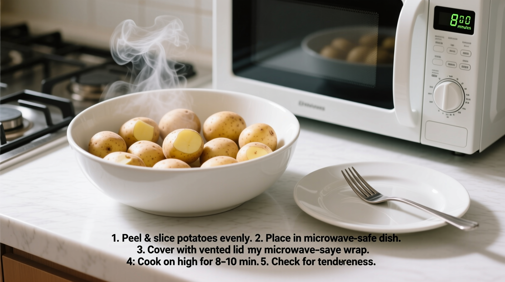 how to cook potatoes in a microwave